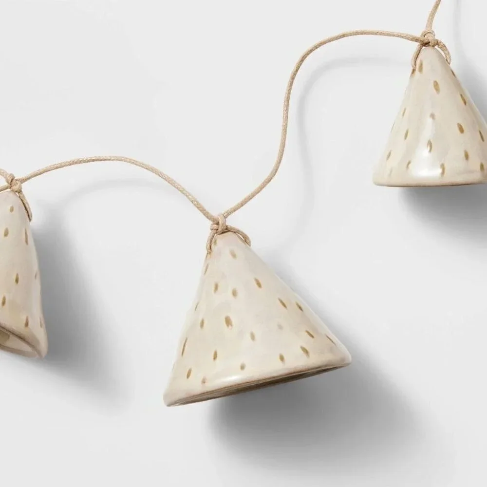 Studio McGee‎ Ceramic Bell Garland - Threshold - Target Christmas 2023